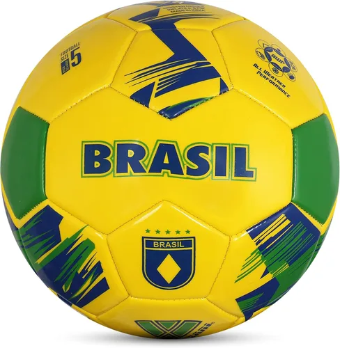 Vista 8 de Vizari Balón de Fútbol del Equipo Nacional - Balón de Fútbol de Cuero Sintético Duradero para Adultos, Niños y Jóvenes Cosido a Máquina con Diseño