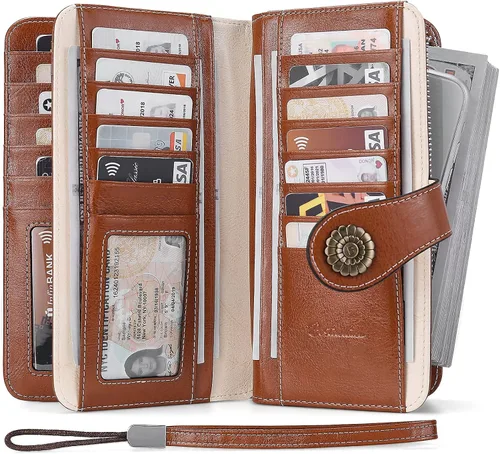 Vista 7 de BOSTANTEN Maletín para mujer Laptop Tote 15.6 pulgadas Cuero auténtico bolso de trabajo bolsa de trabajo Beige paquete cartera para mujer, Beige