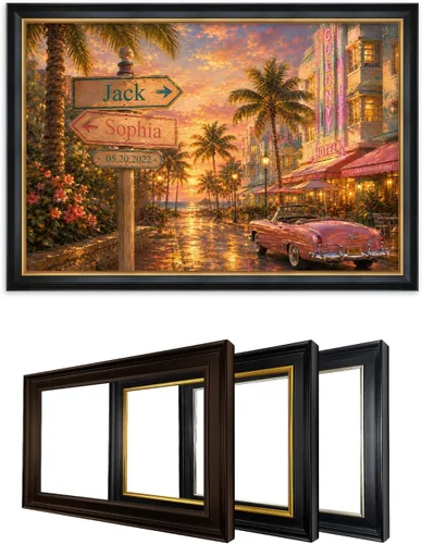 Vista 78 de IPIC - Personalized Framed Canvas with Custom Street Sign in Boston Personalized Street Signs with Names, Custom Canvas Print, Boston Sunset