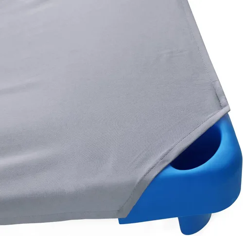 Vista 3 de 2 piezas de sábanas tamaño cuna para guardería, 23" x 40", sábana de cuna para la siesta de los niños, gris, sábana de microfibra transpirable
