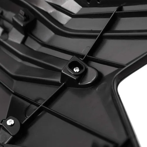 Vista 5 de Parachoques delantero superior parrilla compatible con Honda HRV HR-V 2016-2018 cromo negro estilo fábrica