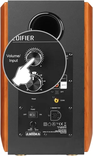 Vista 3 de Edifier S1000W WiFi Audiophile Active, bocinas de estante 2.0, 120W RMS sistema de sonido HiFi Bluetooth inalámbrico compatible con Alexa