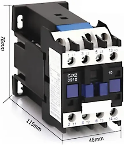 Vista 2 de ATO - Contactor de CC de 3 polos de 12 amperios, bobina de 12 V/24 V/48 V/220 V (3 polos (3 NO), 1NC, 12 V CC)