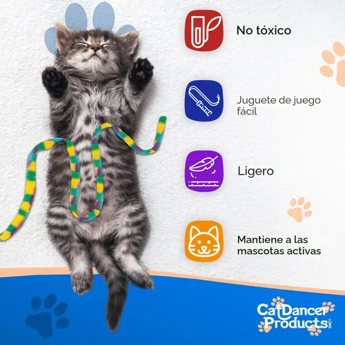 Vista 6 de Varita mágica de juguete para amantes de gatos Cat Dancer, Paquete de 1, Multicolor
