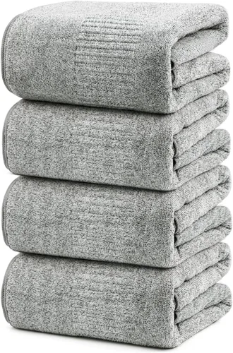 Vista 13 de SEISSO Toallas de baño, extra absorbentes y de secado rápido, toallas de fibra ligera, toalla de baño grande y suave de primera calidad