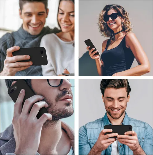 Vista 2 de Cordking Funda diseñada para iPhone 8 Plus, diseñada para iPhone 7 Plus, funda de teléfono de silicona ultra delgada a prueba de golpes