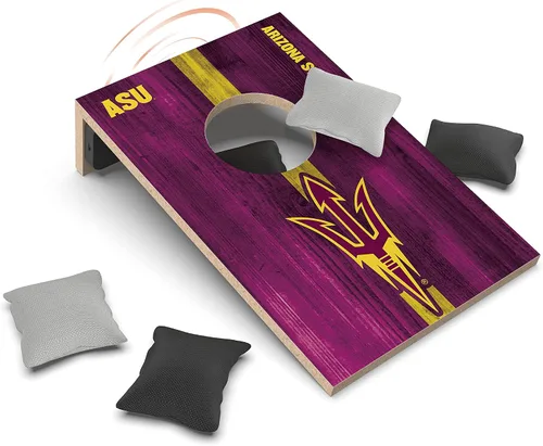 Vista 6 de SOAR Juego de Cornhole de mesa NCAA y altavoz Bluetooth