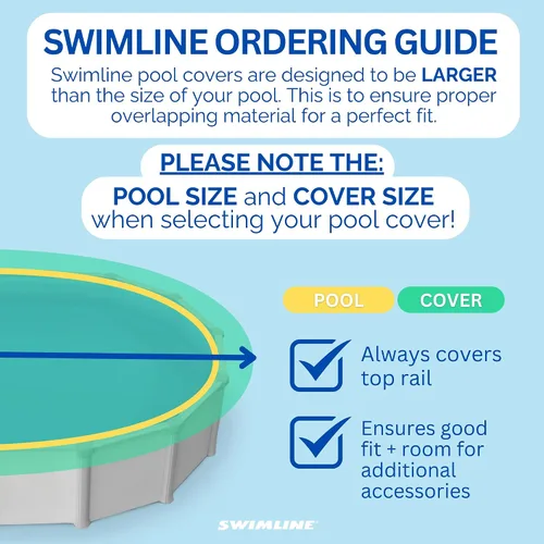 Vista 5 de Swimline Hydrotools Supreme Guard - Cubierta resistente de invierno, de 15 pies, de color verde/negro y con cabrestante y cable, para piscinas
