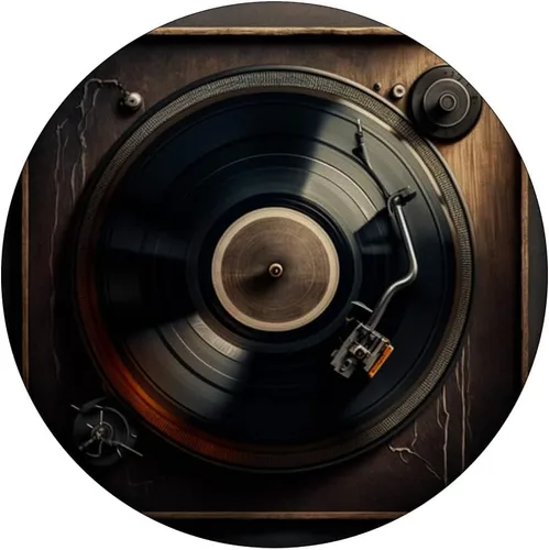 Vista 3 de Disco de vinilo LP vintage para fanáticos de la música retro, PopSockets intercambiables PopGrip