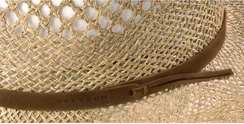 Vista 2 de Stetson Sombrero de paja para hombre Dove Mountain Protección UV