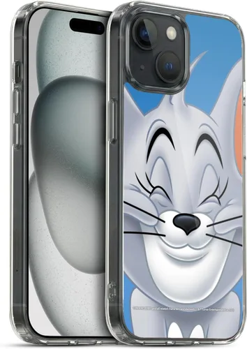 Vista 48 de Head Case Designs Funda de gel de cara completa con licencia oficial de Tom y Jerry Jerry [protección de grado militar] compatible con Apple iPhone