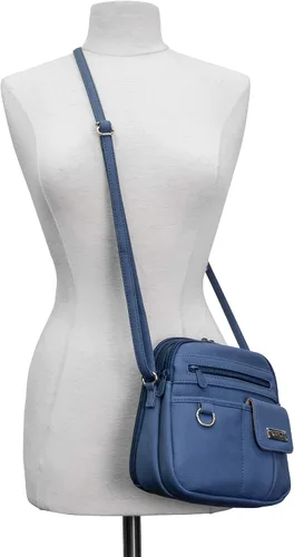 Vista 6 de MultiSac Bolso cruzado North South Mini con cremallera alrededor