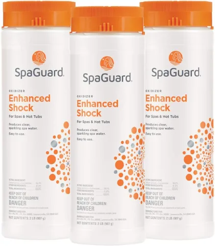 Vista 5 de SpaGuard Amortiguador mejorado (2 lb) Multipurpose Shock for Spas & Hot Tubs, Produces Clear & Sparkling Spa Water, Easy to Use, Removes