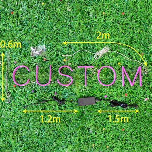 Vista 8 de Letreros de neón personalizables para la habitación de las niñas y de los niños, guarderías, dormitorios infantiles o guaridas, letrero con nombre