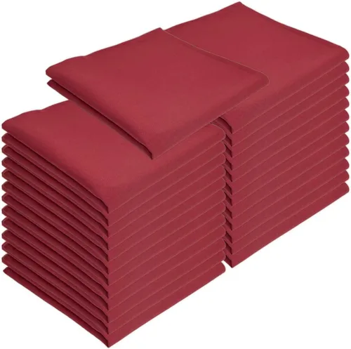 Vista 23 de Arkwright Servilletas de tela para restaurante, (paquete de 25) servilletas de poliéster hilado con bordes con dobladillo, ideal para cenas, bodas