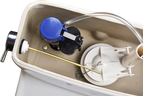Vista 9 de Kit de reemplazo de válvula de descarga de 3 pulgadas con junta y tornillos, compatible con el inodoro de dos piezas estándar americano