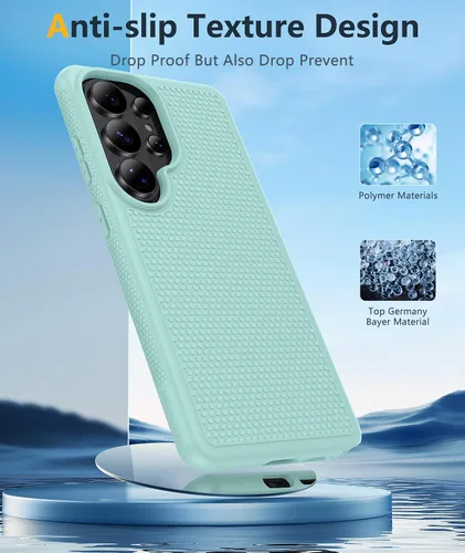 Vista 256 de FNTCASE Funda para iPhone 17 Pro: Fundas delgadas translúcidas de color azul claro compatibles con MagSafe, protección completa de la cámara