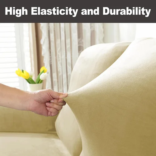 Vista 4 de NORTHERN BROTHERS Fundas para sillas reclinables, fundas elásticas para sofá reclinable, fundas de terciopelo para silla Lazy Boy, funda de sofá