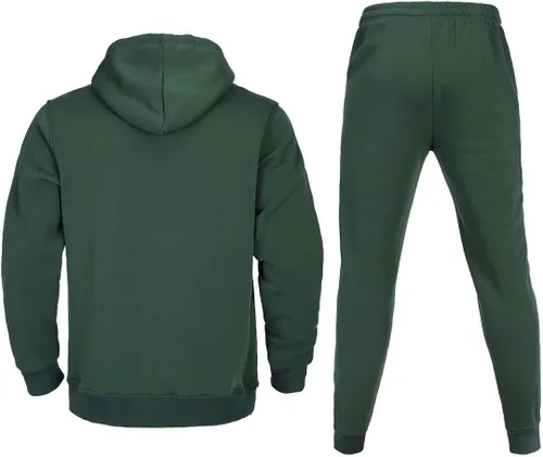 Vista 2 de AKsit Conjunto deportivo de 2 piezas con capucha para hombre, conjunto deportivo de moda