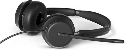 Vista 2 de EPOS IMPACT 860 Auriculares USB C y USB A con cable de doble cara para PC con micrófono con cancelación de ruido, audio de banda súper ancha, sonido