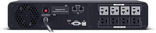 Vista 2 de CyberPower CP2000PFCRM2U PFC - Sistema UPS de onda sinusoidal con respaldo de batería y protector contra sobretensiones, 2000VA/1200W, 8