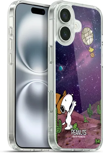 Vista 154 de Head Case Designs Funda de gel con licencia oficial de Peanuts Nebula Cactus Needles Snoopy Space Cowboy [protección de grado militar] compatible