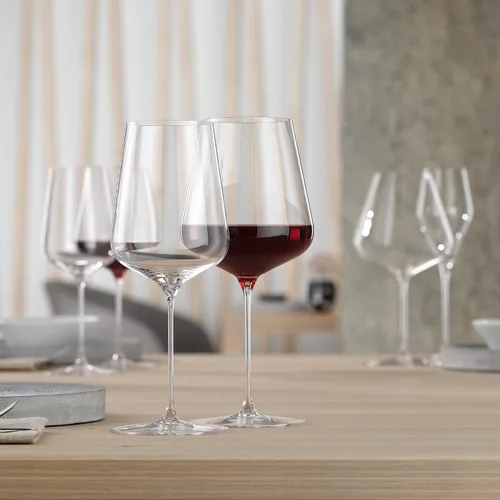 Vista 7 de Spiegelau Definition Copas de Vino Bordeaux, Copas de Cristal Transparente para Vino Tinto, Cristalería Elegante con Tallo, Bar en Casa, Fiesta