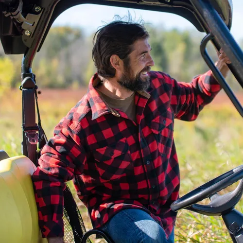 Vista 6 de Legendary Whitetails Navigator - Camisa abotonada de vellón para hombre