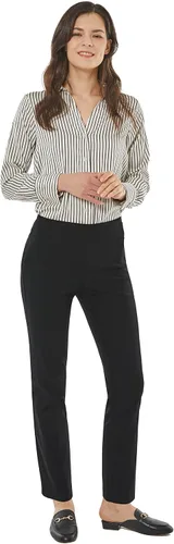 Vista 2 de May You Be Pantalones casuales de negocios súper elásticos de ajuste recto y cómodos para mujer