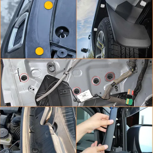 Vista 8 de GOOACC 1001 piezas de remaches universales para automóviles, juego de clips de retención para parachoques, guardabarros, panel de puerta, protector