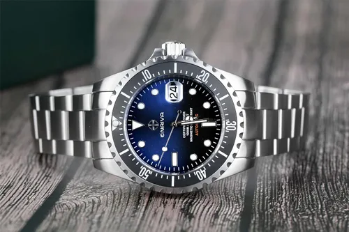 Vista 7 de ENRIVA - Reloj automático de buceo profesional para hombre, para buceo, con bisel de cerámica, con viento automático, para hombre