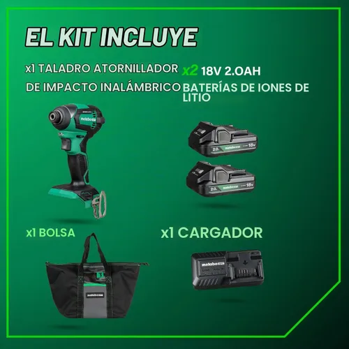Vista 5 de Metabo HPT 18V Cordless Brushless, Impact Driver Kit, WH18DEX