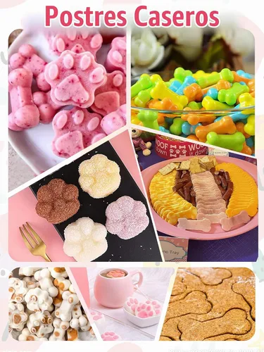 Vista 7 de Moldes de Silicona Caseros para Golosinas de Perros - Cortadores de Galletas para Golosinas de Perros - Recetas de Golosinas para Perros, Moldes