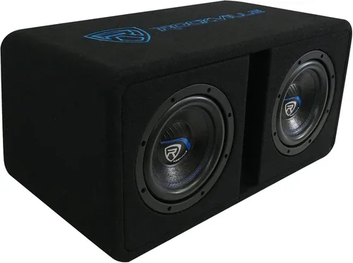 Vista 3 de Rockville DV8K52 - Subwoofers dobles de 8 pulgadas K5 1600 W para automóvil, carcasa ventilada, 2 ohmios
