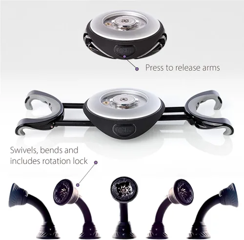 Vista 3 de OCTA Rhino - Soporte modular de 360º ajustable para tablet y soporte con base ponderada para iPad Pro, iPad mini o iPad, Kindle, Surface, Galaxy