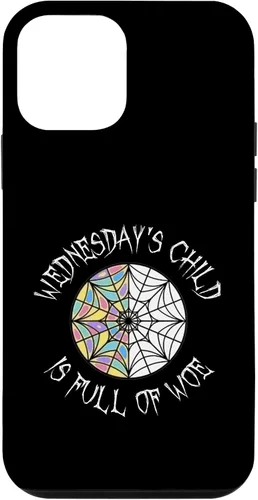 Vista 16 de Wednesday's Child Full of Woe - Carcasa redonda para iPhone 16