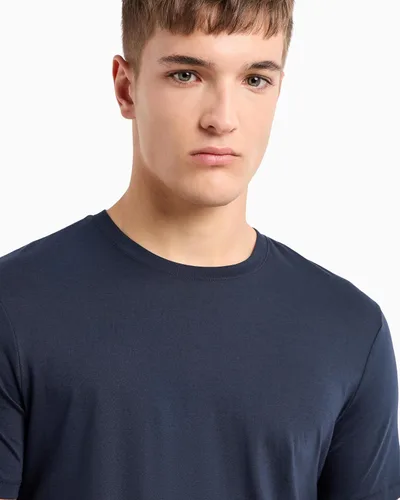 Vista 2 de AX Armani Exchange - Cuello redondo básico de color sólido para hombre