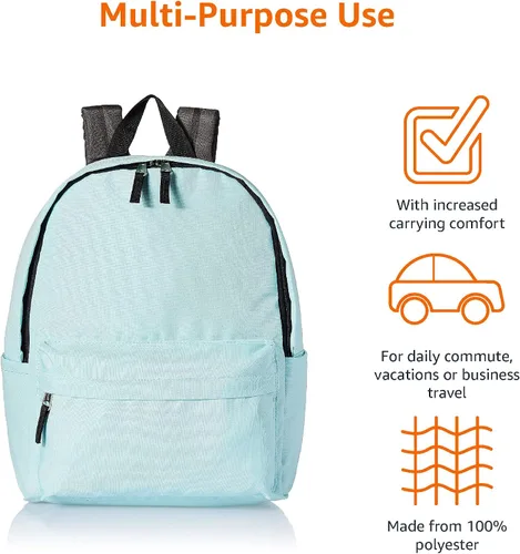 Vista 3 de Tienda Basics Mochila escolar clásica - Aqua