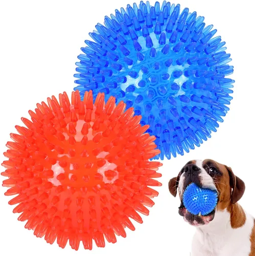 Vista 9 de petizer Paquete de 3 bolas chirriantes de juguete para perros de 2.5 pulgadas, bolas flotantes para perros, bolas de agua para perros, juguetes