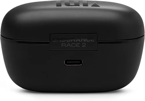 Vista 7 de JBL Endurance Race 2 - Auriculares deportivos True Wireless impermeables (IP68) con 4 micrófonos para llamadas nítidas y claras, sonido JBL Pure