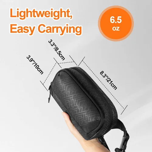 Vista 5 de PGmoon Funda de transporte compatible con DJI Osmo Pocket 3 Creator Combo Accesorios, Bolsa protectora de almacenamiento de mano/honda con múltiples