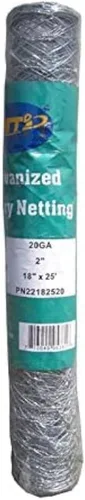 Vista 5 de MTB 20GA - Alambre hexagonal galvanizado para aves de corral, 12 pulgadas x 50 pies x 2 pulgadas