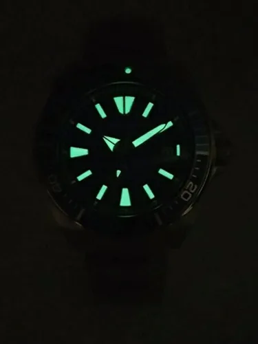 Vista 5 de SEIKO Reloj Seiko Samurai Prospex para hombre con correa de buceo automática con esfera negra chapado en iones de goma SRPH11