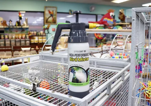 Vista 7 de ExtremeMIST Pulverizador para pájaros de alto rendimiento Mister de bomba aviar ultrafino Mister de baño de pájaros de mano para mascotas