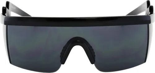 Vista 2 de Flawless Eyewear - Gafas de seguridad parcialmente sin marco, estilo retro, mica con reflejo de arco iris, gafas de sol, patas en zigzag