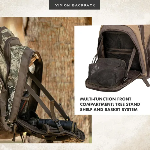 Vista 6 de Insights Hunting de frogg toggs - El Vision Bow Pack, Mochila de Camuflaje, Elementos Sólidos Marrón Solid Elements Marrón