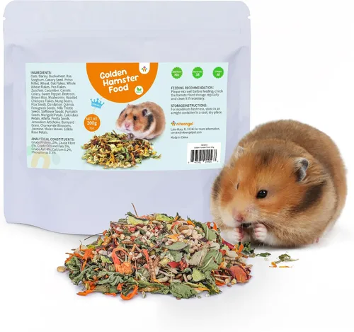 Vista 7 de Niteangel Nature Golden Hamster Food: 500g/17.63oz Dieta completa