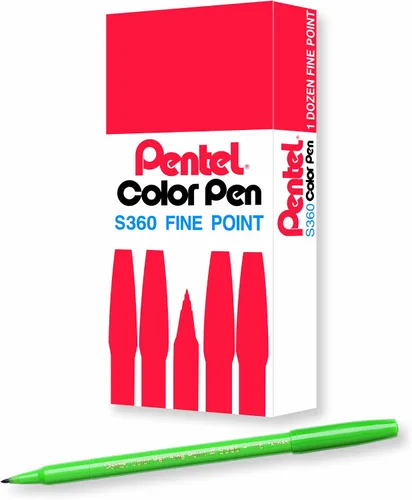 Vista 6 de Pentel Arts - Bolígrafo de color, beige, caja de 12 unidades (S360-124)