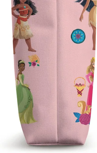 Vista 3 de Disney Bolso de mano con estampado mágico de princesa Blanco 16 pulgadas