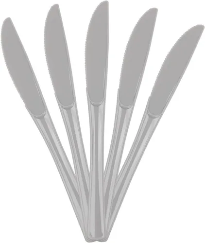 Vista 9 de JAM Paper Premium Utensils Party Pack - Cuchillos de plástico - Fucsia rosa intenso - 48 cuchillos desechables/paquete